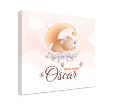 Quadri cameretta neonato orso della buonanotte - TenStickers