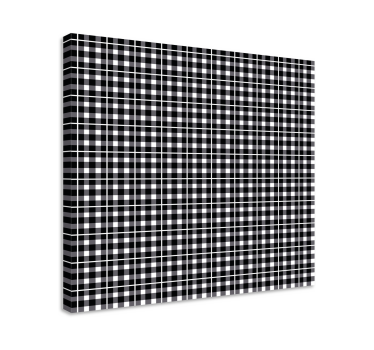 Dipinto geometrico griglia in bianco e nero - TenStickers