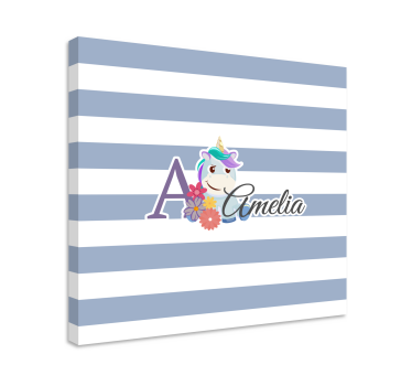 Dipinto unicorno design unicorno personalizzato - TenStickers