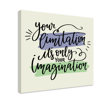 Dipinto con frase le limitazioni ispirano creatività - TenStickers