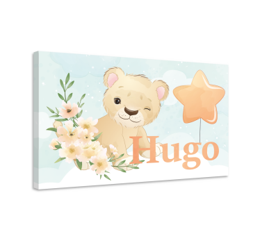 Quadri cameretta neonato personaggio leone carino - TenStickers