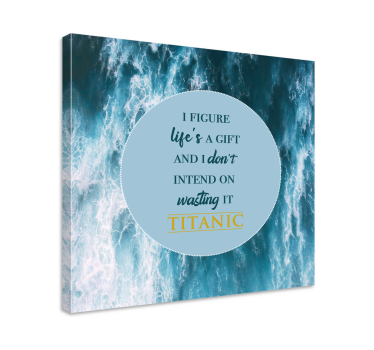 Dipinto con frase citazione di vita ispiratrice - TenStickers