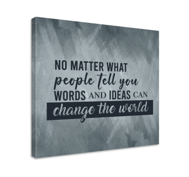 Dipinto con frase le parole cambiano il mondo - TenStickers