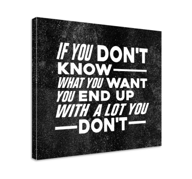 Dipinto con frase riflessione motivazionale - TenStickers