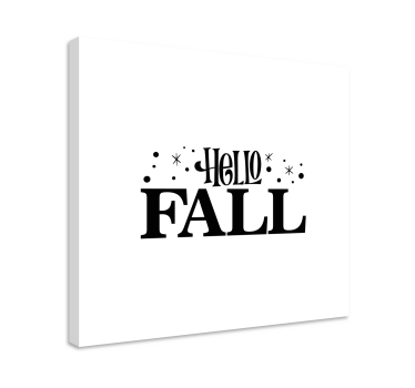 Dipinto con frase saluto d'autunno - TenStickers