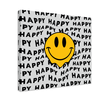 Dipinto con frase emojis sorridenti gioia - TenStickers