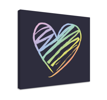 Dipinto con frase schizzo di cuore - TenStickers
