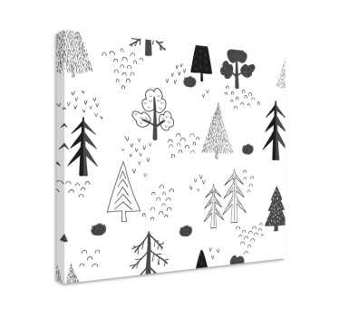 Quadro nordico Alberi bianchi minimalisti in stile nordico - TenStickers