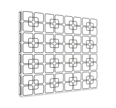 Dipinto geometrico motivo quadrato intricato - TenStickers