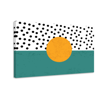 Dipinto geometrico design geometrico audace - TenStickers
