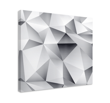 Dipinto geometrico struttura facettata astratta - TenStickers