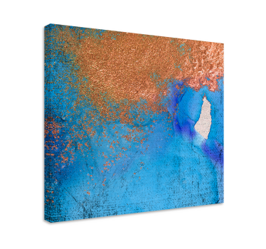 Dipinto astratto blu testurizzato - TenStickers
