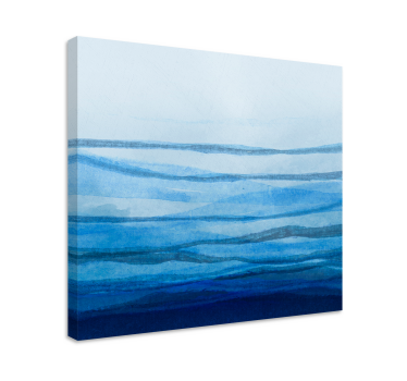 Quadro moderno Stipe effetto ombre in tonalità blu - TenStickers