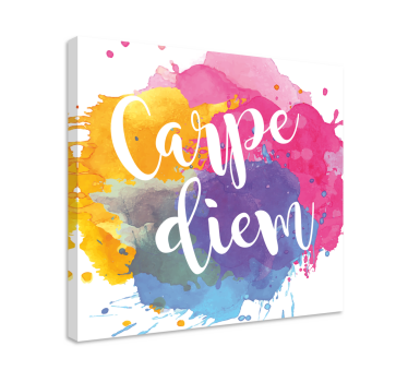 Dipinto con frase arte di cogliere l'attimo - TenStickers