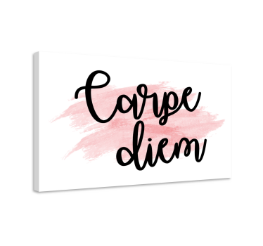 Dipinto con frase cogli l'attimo ispirazione - TenStickers