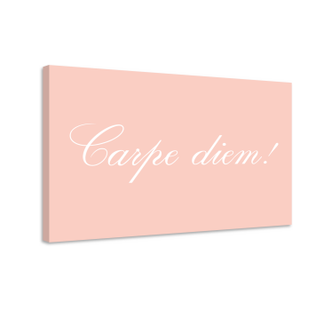 Dipinto con frase cogli l'attimo motivazione - TenStickers