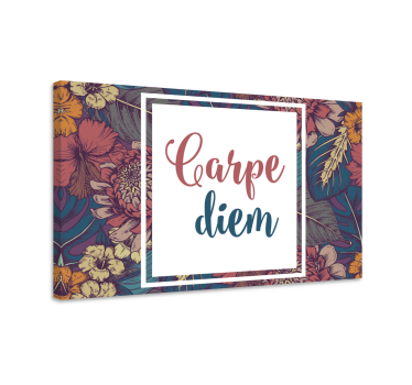 Dipinto con frase carpe diem motivo - TenStickers