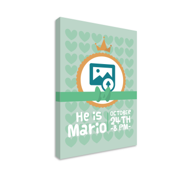 Quadri cameretta neonato lui è mario - TenStickers