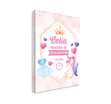 Dipinto unicorno il momento magico di celia - TenStickers