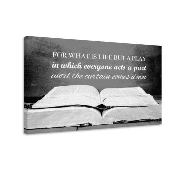 Dipinto con frase copione di vita - TenStickers