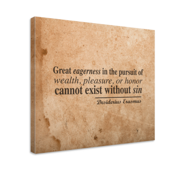 Dipinto con frase brama e ricchezza - TenStickers