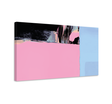 Dipinto astratto segmenti di colore astratto - TenStickers