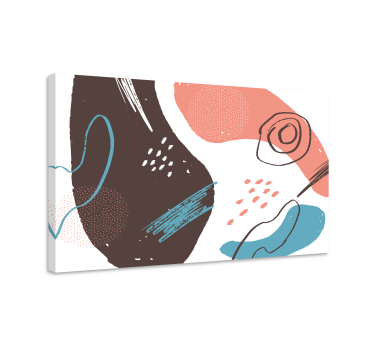 Dipinto astratto forme artistiche dinamiche - TenStickers
