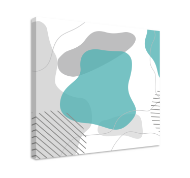 Dipinto astratto esplorazione di forme fluide - TenStickers