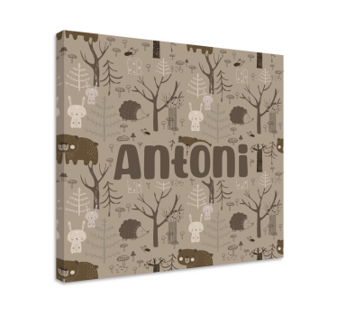 Quadri cameretta neonato creature della foresta carine - TenStickers