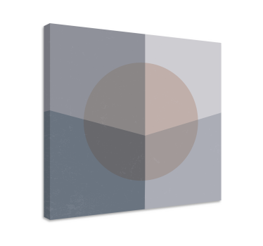 Dipinto geometrico composizione di cerchi astratti - TenStickers