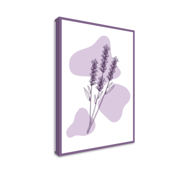 Dipinto con fiori disegno pianta di lavanda - TenStickers