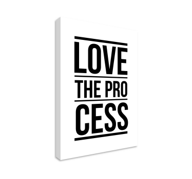 Dipinto motivazionale ama il processo. Ama il processo di apprend - TenStickers
