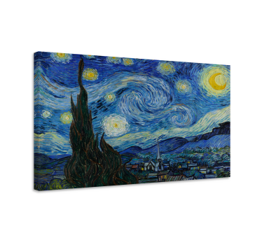 Arte dipinto la notte stellata di Van Gogh - TenStickers