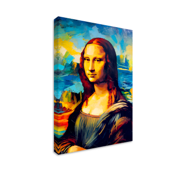 Arte dipinto stile impressionista di monna lisa - TenStickers