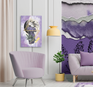 Quadro con donna stile astratto - TenStickers