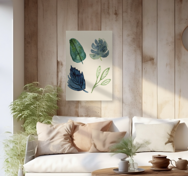 Dipinto salone foglie tropicali - TenStickers