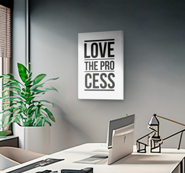 Dipinto motivazionale ama il processo. Ama il processo di apprend - TenStickers