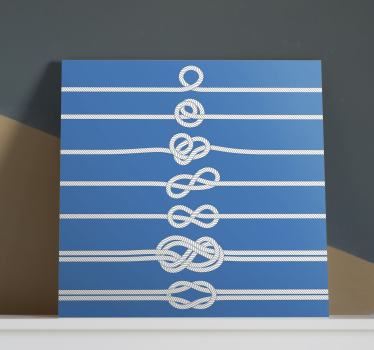 Quadro con vari nodi marinari - TenStickers