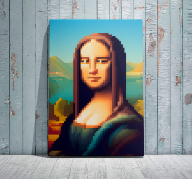 Arte dipinto gioconda pixelart - TenStickers