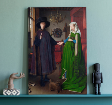 Arte dipinto il dipinto Ritratto Arnolfini è un dipinto a olio su - TenStickers