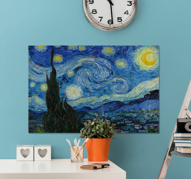Arte dipinto la notte stellata di Van Gogh - TenStickers