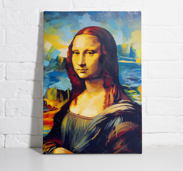 Arte dipinto stile impressionista di monna lisa - TenStickers