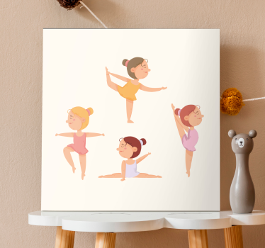Cornice quadro per bambini ballerine danzanti - TenStickers