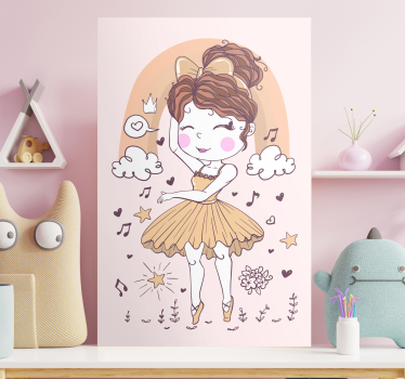 Cornice quadro per bambini danza della gioia - TenStickers