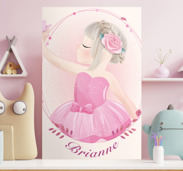 Cornice quadro per bambini ragazza ballerina danza - TenStickers