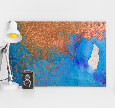 Dipinto astratto blu testurizzato - TenStickers