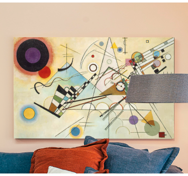 Dipinto astratto composizione di forme geometriche - TenStickers