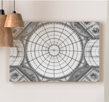 Dipinto astratto design del soffitto geometrico - TenStickers