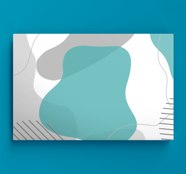 Dipinto astratto esplorazione di forme fluide - TenStickers