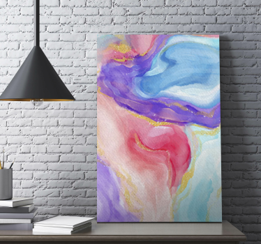 Dipinto astratto flusso di colori fluidi - TenStickers